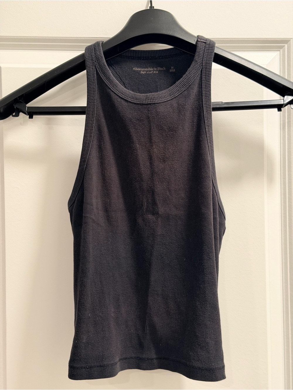 Abercrombie & Fitch Black Ribbed Sleeveless Tank